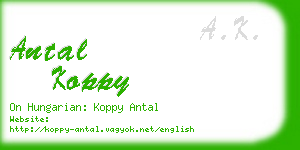 antal koppy business card